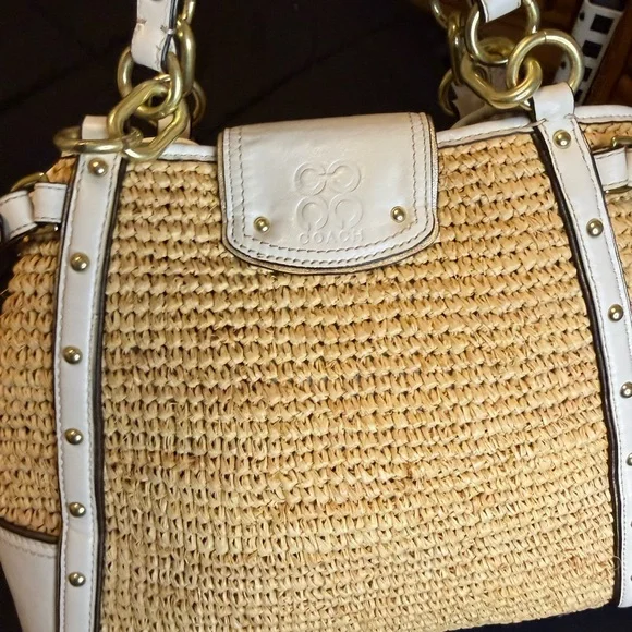 Coach Hampton Floral Applique Purse